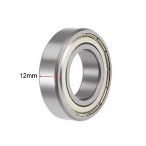 img 2 attached to Uxcell 6005ZZ Groove Bearings Shielded