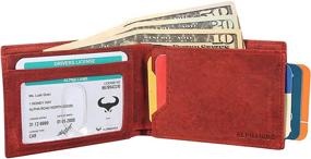 img 3 attached to Genuine Leather Bifold Wallet Men Men's Accessories in Wallets, Card Cases & Money Organizers