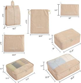 img 3 attached to 👜 Lightweight Suitcase Organizer Accessories by Toitetry