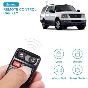 img 3 attached to 🔑 MICTUNING Keyless Entry Remote Control - 4 Button Car Key Fob Clicker Transmitter Replacement for Ford, Lincoln, Mercury, Mazda, Mustang, Explorer, Escape, Expedition, Focus, Fusion, Taurus (CWTWB1U345)