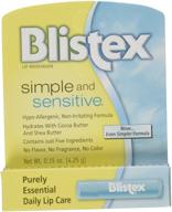 👄 blistex простой и чувствительный увлажняющий бальзам для губ 0.15 унций (6 штук) логотип