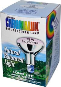 img 1 attached to 💡 Chromalux 75W Frosted Reflector Floodlights - 1 Bulb