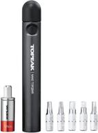 💥 topeak nano torqbar 6: the ultimate 6nm torque wrench with 5 tool bits logo