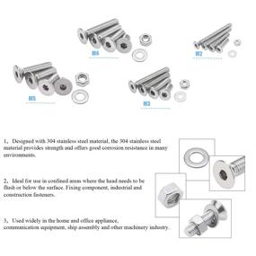 img 1 attached to 🔩 High-Quality DYWISHKEY 1220 PCS Stainless Steel Hex Bolts Screws Nuts & Washers Kit with Hex Wrenches - Assortment for Versatile Fastening Solutions