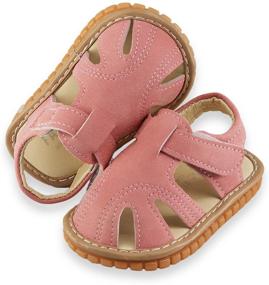 img 2 attached to 👣 Soft Sole Baby Sandals - Rubber Crib Shoes for Newborn Boys and Girls | First Walker Summer Beach Footwear