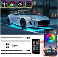 enhance your ride with car underglow lights: rgb led exterior accent light kits for suvs, trucks - app and remote control enabled! logo