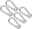 uxcell carabiner inches stainless keychain outdoor recreation for accessories logo