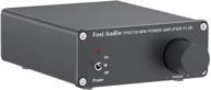 🔊 fosi audio v1.0b black 2 channel amplifier: mini hi-fi class d tpa3116 amp with 50w x 2 output for home speakers – includes 19v 4.74a power supply logo