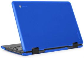 img 4 attached to 🔵 mCover Hard Shell Case for 2019 11.6" Lenovo 300E (2nd Gen.) 2-in-1 Chromebook Laptop - Blue (Not Compatible with Lenovo 300E Windows & N21 / N22 / N23 / 100E / 500E Chromebook)