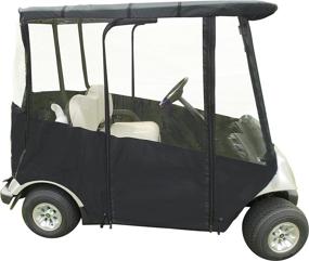 img 4 attached to Portable & Drivable 4-Sided Premium Golf Cart Cover for Yamaha Drive and Drive 2
