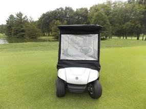 img 2 attached to Portable & Drivable 4-Sided Premium Golf Cart Cover for Yamaha Drive and Drive 2