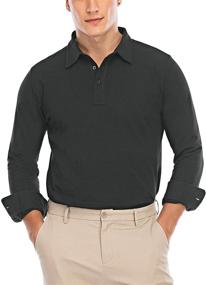 img 4 attached to 👕 Gollala Sleeve Shirts Cotton Tennis: Top-Quality Men's Clothing and Shirts