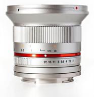 📷 rokinon 12mm f2.0 ultra wide angle lens for olympus/panasonic micro 4/3 cameras - rk12m-mft-sil logo