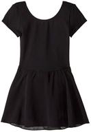 aukareny skirted sleeve 🩰 ballet leotard for active girls' clothing logo