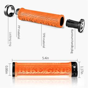 img 1 attached to 🚲 ROCKBROS Double Lock-on Bike Handlebar Grips: Ergonomic Non-Slip Rubber Hand Grip for MTB, Scooter, BMX & More