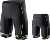 🏊 my kilometre men's 9" triathlon shorts with convenient leg pockets and long-distance chamois for tri race cycling logo