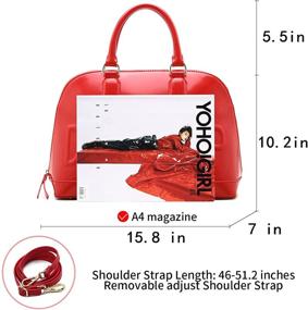 img 1 attached to 👜 Stylish Fashion Shoulder Satchel Handbags & Wallets for Women with DREAMTOP Totes