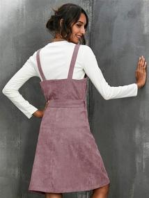 img 2 attached to 👗 Milumia Women's Corduroy Sleeveless Pinafore Overall - Fashionable Jumpsuits, Rompers, and Overalls