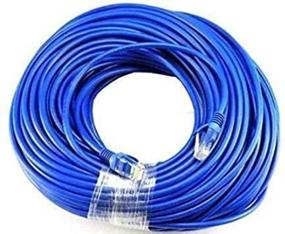 img 2 attached to 🔌 Кабель высокой скорости CableVantage 200 футов Cat5 Patch Cord для ПК, PS4, Xbox One, модема, маршрутизатора - 500 МГц Ethernet Интернет сетевой LAN RJ45 UTP (синий)