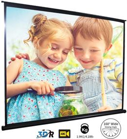 img 4 attached to 📽️ Outdoor HD Projector Screen, Lightweight & Durable Waterproof Anti-Crease, Quick Pull Out System for Indoor Outdoor School Conference Meeting (50 inch 16:9)