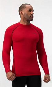 img 3 attached to 🔥 Stay Warm in Style with DEVOPS 2 Pack Men's Thermal Turtle Mock Neck Shirts