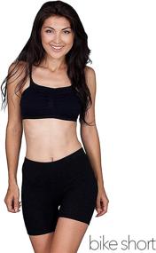 img 3 attached to 🩳 Emprella Slip Shorts 3-Pack: Comfortable Black Bike Shorts for Yoga, Cotton Spandex Stretch Boyshorts