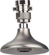 high sierra's half dome all metal shower head: luxury bathrooms with trickle valve and brushed nickel finish logo