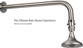 img 2 attached to High Sierra's Half Dome All Metal Shower Head: Luxury Bathrooms with Trickle Valve and Brushed Nickel Finish