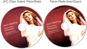 img 2 attached to FalconMedia SmartGuard White Inkjet DVD-R: Water Resistant & Hub-Printable - 50 Pack