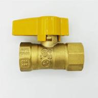 🔒 reliable cambridge gas line connector shut off valve - 1/2-in fip x 1/2-in fip for optimal safety logo