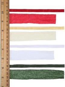 img 2 attached to 🎁 Christmas Raffia Paper Ribbon String: Enhance Your Gift Wrapping and Decoration with Tatuo 4 Rolls 656 Feet Natural Red, Green, and White - Premium Christmas Supplies!