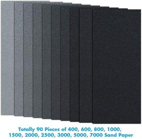 img 3 attached to Premium Sandpaper Assortment for Automotive and Furniture Finishing - Superior Abrasive & Finishing Products