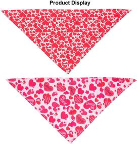 img 1 attached to Valentines Bandana Triangle Design Valentine