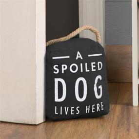 img 1 attached to 🐶 Pavilion Gift Company 72198 Spoiled Dog Door Stopper: A Charming 5 x 6 Decorative Accessory