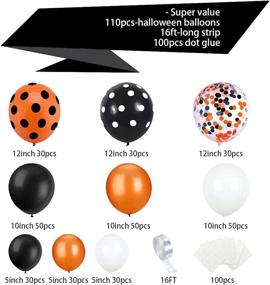 img 3 attached to Halloween Balloons Arch Garland Kit Event & Party Supplies