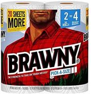 🧻 бумажные полотенца brawny - 120 листов, 2-х слойные, 2 упаковки логотип