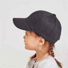 img 1 attached to 🧢 Хлопковая детская бейсболка LANGZHEN для активного отдыха на открытом воздухе: стильная и регулируемая шляпа для мальчиков и девочек с защитой от солнца