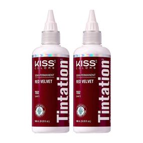 img 4 attached to 🔴 Kiss Tintation 5oz Red Velvet Hair Dye - Semi-Permanent Color (2 Pack)