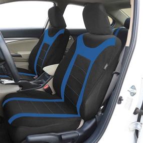 img 2 attached to FH Group FB070BLUE102 Blue Front Airbag Ready Sport Bucket Seat Cover: Enhanced Protection and Style (Set of 2)