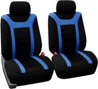 fh group fb070blue102 blue front airbag ready sport bucket seat cover: enhanced protection and style (set of 2) logo