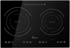 img 4 attached to Empava Electric Stove Induction Cooktop: 2-Burner Black 🔥 Vitro Ceramic with Smooth Surface Glass – 120V, 12 Inch