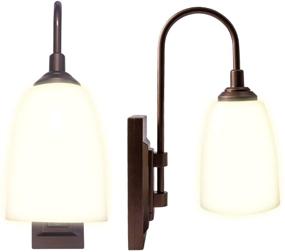 img 4 attached to Westek Battery Powered Wall Sconces, Pack of 2 – Automatic 4 Hour Battery Wall Sconces with 100 Lumens – Plastic Sconces with Bronze Finish – Easy Install Battery Wall Lights with 2 Lighting Options