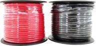 100ft 14 gauge red black cca primary wire roll for car audio, video, and trailer wiring - 200ft total,flexible low voltage 12v harness (also in 16 gauge) logo