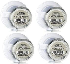 img 1 attached to Bath & Body Works Mahogany Teakwood Scentportable Refill Disc Bundle - Set of 4