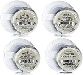 img 2 attached to Bath & Body Works Mahogany Teakwood Scentportable Refill Disc Bundle - Set of 4
