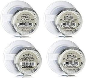 img 3 attached to Bath & Body Works Mahogany Teakwood Scentportable Refill Disc Bundle - Set of 4