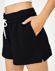 img 3 attached to 🩳 Women's Summer Cotton Shorts with Pockets - Comfy Casual Sweat Shorts for Workout and Running by Ezymall