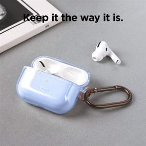 img 3 attached to 🔵 Чехол elago Clear для AirPods Pro - Аква Блю, в комплекте гелевая лента, против желтизны, совместим с беспроводной зарядкой, улучшенная прозрачная защита