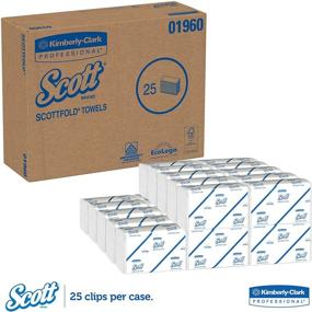 img 1 attached to 🧻 Scott 01960 SCOTTFOLD White Paper Towels, 7.8" x 12.4", 175 Towels per Pack - Case of 25 Packs