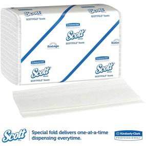 img 3 attached to 🧻 Scott 01960 SCOTTFOLD White Paper Towels, 7.8" x 12.4", 175 Towels per Pack - Case of 25 Packs